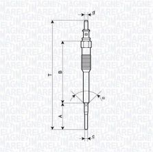 Magneti Marelli 062900136304 - Žeraviaca sviečka