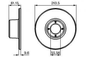 Bosch 0 986 478 811 - Brzdový kotúč -
