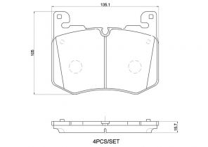 Brembo P 44 030 - Brzdové platničky -