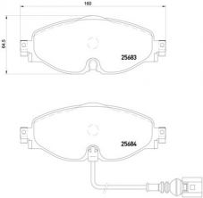 Brembo P 85 126E - Brzdové platničky -