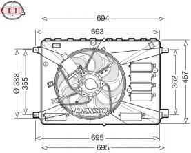 Denso DER10010 - Ventilátor motora