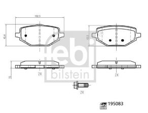 Febi 195083 - Brzdové platničky