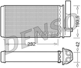 Denso DRR21003 - Výmenník tepla vnútorného kúrenia