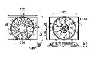 Mahle CFF 336 000S - Ventilátor motora