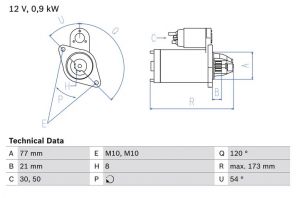 Bosch 0 986 025 720 - Štartér