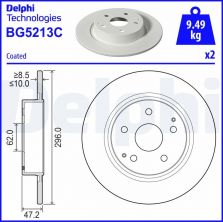 Delphi BG5213C - Brzdový kotúč -