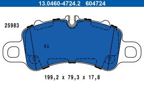ATE 13.0460-4724.2 - Brzdové platničky -