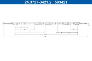 ATE 24.3727-3421.2 - Brzdové lano -
