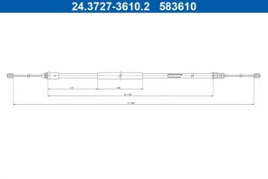 ATE 24.3727-3610.2 - Brzdové lano -