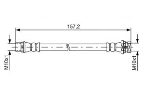 Bosch 1 987 481 624 - Brzdová hadica