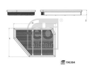 Febi 196384 - Vzduchový filter -