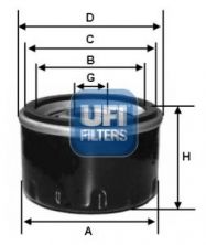 UFI 23.139.00 - Olejový filter