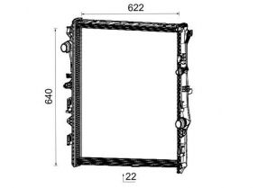 Mahle CR 2732 000P - Chladič vody -