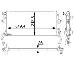 Mahle CR 1975 000P - Chladič vody -