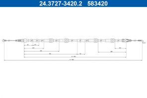 ATE 24.3727-3420.2 - Brzdové lano -