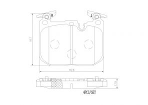 Brembo P06096NX - Brzdové platničky -