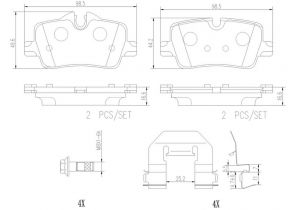 Brembo P06113NX - Brzdové platničky -