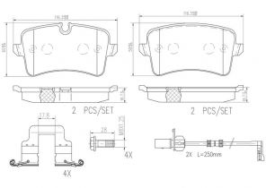 Brembo P85120NX - Brzdové platničky -