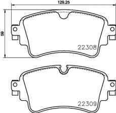 Brembo P85154NX - Brzdové platničky -