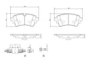 Brembo P85185NX - Brzdové platničky -