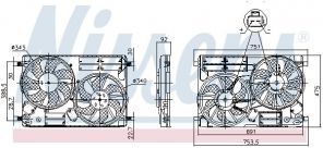 Nissens 850096 - Ventilátor motora