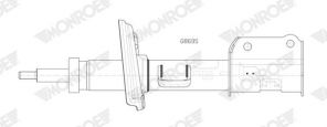 Monroe G8695 - Tlmič pruženia -