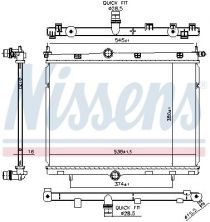 Nissens 606859 - Chladič vody -