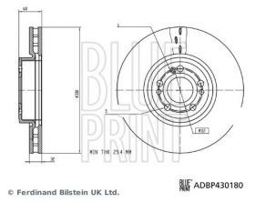 Blue Print ADBP430180 - Brzdový kotúč -