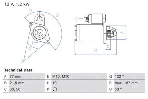 Bosch 0 986 027 220 - Štartér