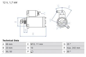 Bosch 0 986 026 660 - Štartér