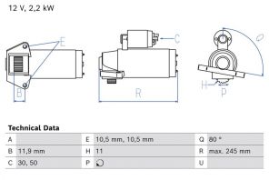 Bosch 0 986 026 630 - Štartér
