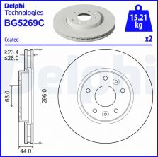Delphi BG5269C - Brzdový kotúč -