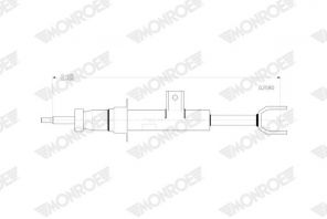 Monroe G2580 - Tlmič pruženia -