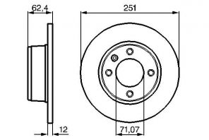Bosch 0 986 478 879 - Brzdový kotúč -