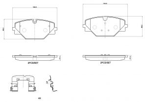 Brembo P 44 032 - Brzdové platničky -