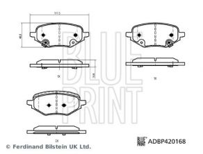 Blue Print ADBP420168 - Brzdové platničky -