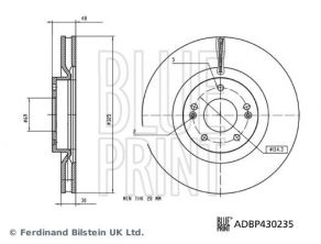 Blue Print ADBP430235 - Brzdový kotúč -