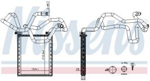 Nissens 707305 - Výmenník tepla vnútorného kúrenia