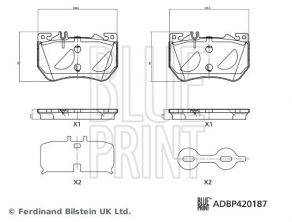 Blue Print ADBP420187 - Brzdové platničky -