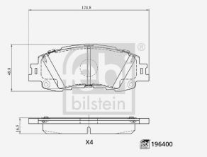 Febi 196400 - Brzdové platničky