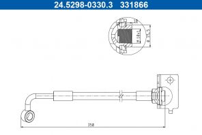 ATE 24.5298-0330.3 - Brzdová hadica -