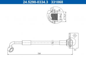 ATE 24.5298-0334.3 - Brzdová hadica -