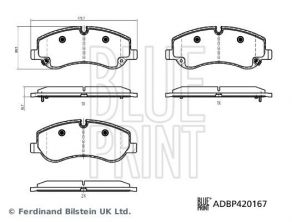 Blue Print ADBP420167 - Brzdové platničky -