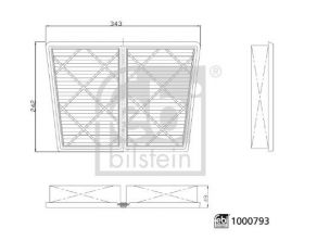 Febi 1000793 - Vzduchový filter -