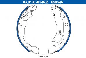 ATE 03.0137-0546.2 - Brzdové čeľuste -
