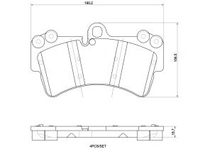 Brembo P 85 065X - Brzdové platničky -