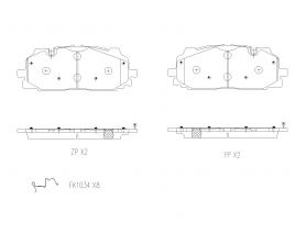 Brembo P 85 202 - Brzdové platničky -