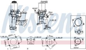 Nissens 98513 - Ventil AGR/EGR -
