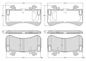 Brembo P 50 183 - Brzdové platničky -
