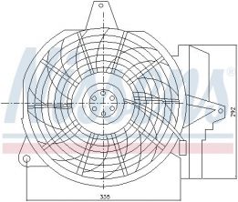 Nissens 85266 - Ventilátor motora